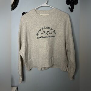 Abercrombie & Fitch Cream Crew Neck Sweater